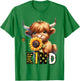 Be Kind Adorable Highland Cow Sunflower Affirmation Kindness , white, S T-Shirt - T-Shirt | Irish Green