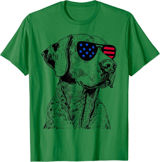 Catahoula Leopard Dog 4th July America USA Flag Women Kids T-Shirt - T-Shirt | Irish Green