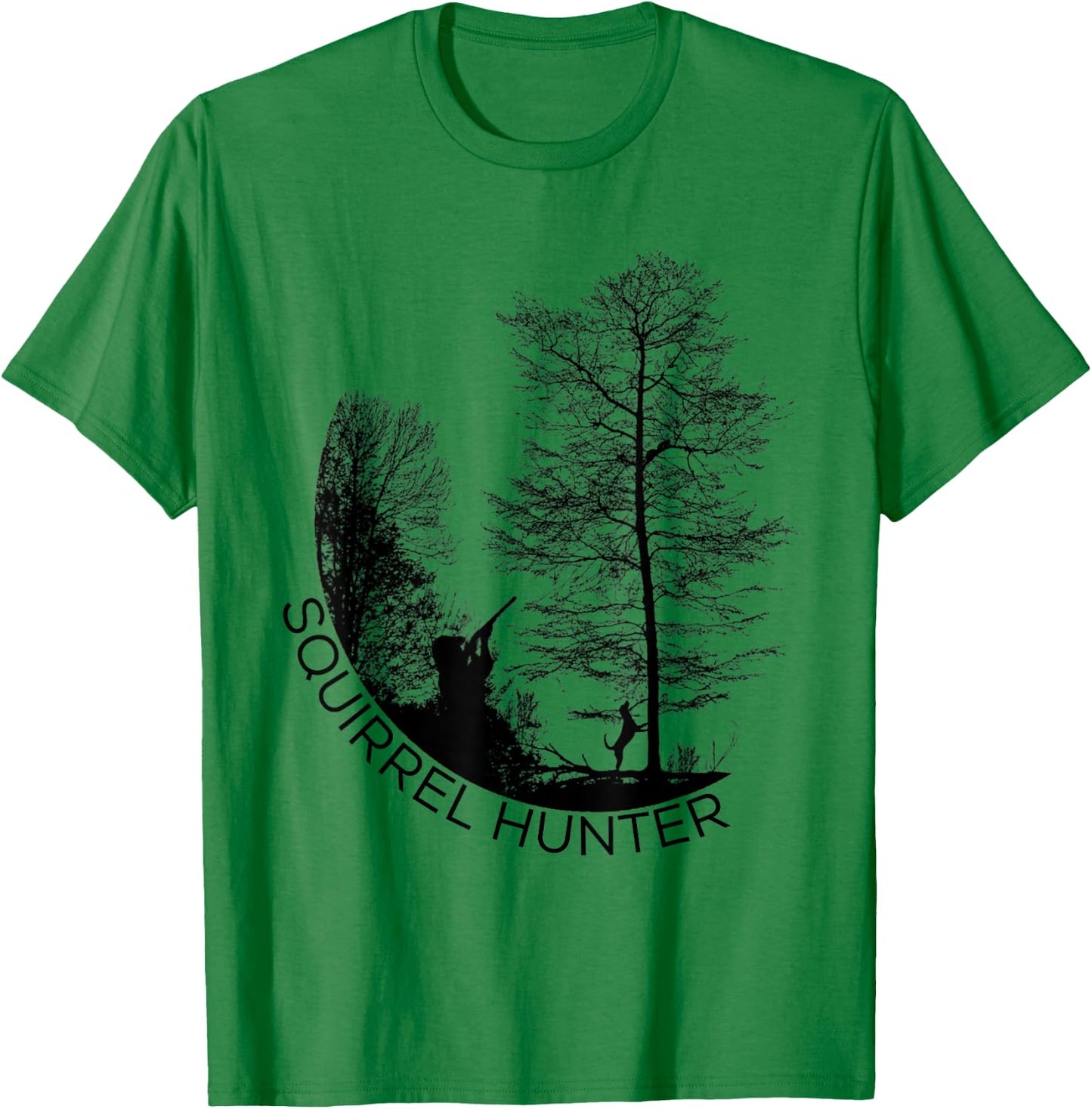 Squirrel Hunter - Hunting Dogs - Outdoorsman T-Shirt - T-Shirt | Irish Green