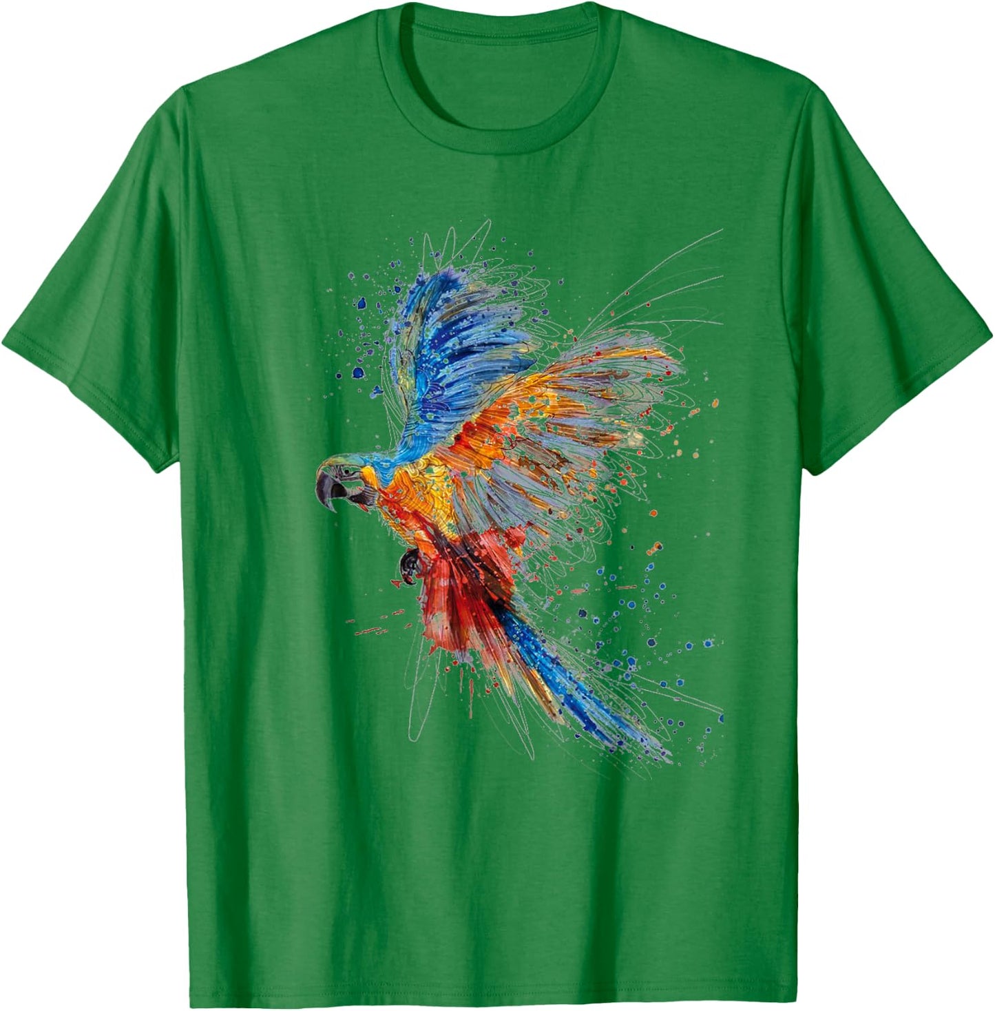 Parrot , Parrot for Kids, Parrot Girl, Parrot Lovers , White T-Shirt - T-Shirt | Irish Green