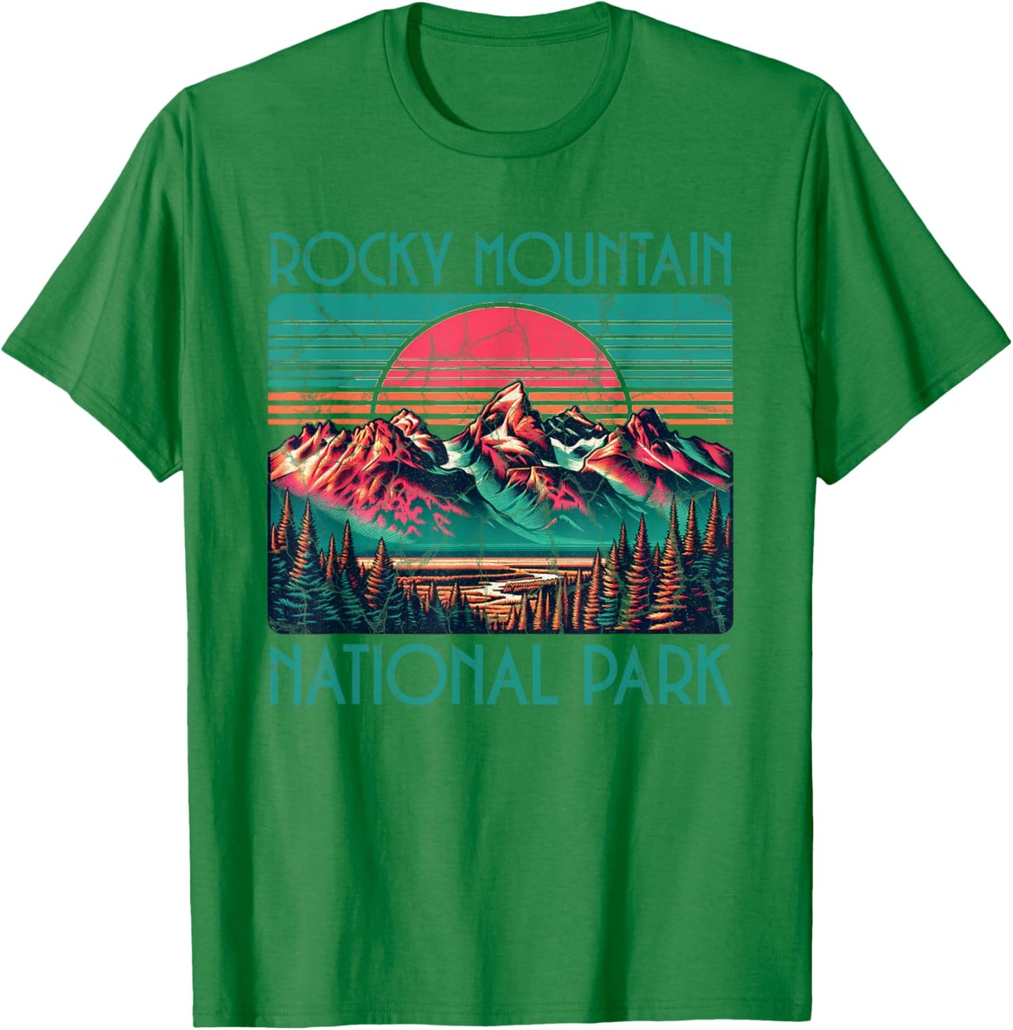 Rocky Mountain National Park T-Shirt - T-Shirt | Irish Green