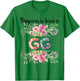 Happiness is Being a GG Cute Flowers Gifts T-Shirt - T-Shirt | Irish Green
