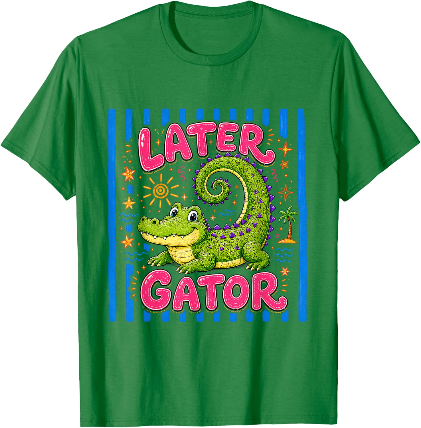 Cute See You Later Gator Crocodile Graphic Boy Girl Toddler T-Shirt - T-Shirt | Irish Green
