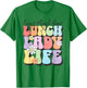 Soul Bleach Teacher Staff First Day of School Last Hugs & High Fives Lunch Lady Vibes Blue Classic Fit T-Shirt - T-Shirt | Irish Green
