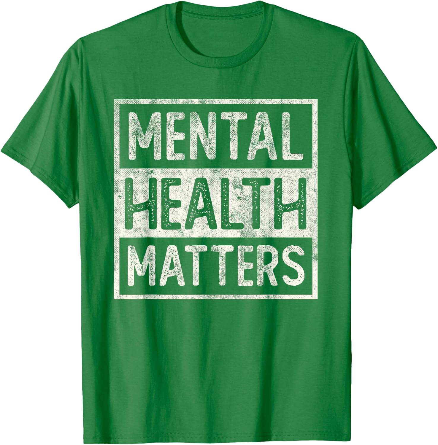 Vintage MENTAL HEALTH MATTERS Behavioral Counselor Team T-Shirt - T-Shirt | Irish Green