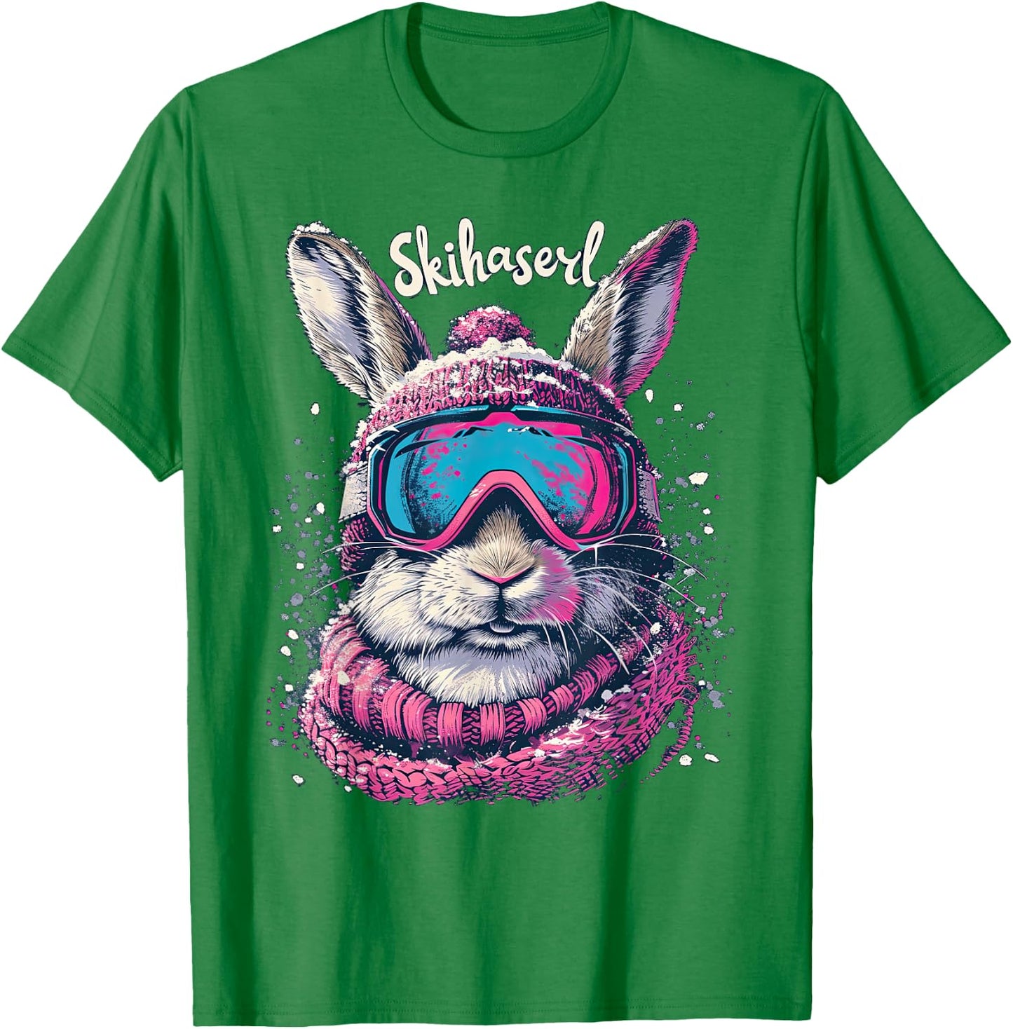 Skihaserl Apres Ski Haserl Skier Winter Women's , White T-Shirt - T-Shirt | Irish Green