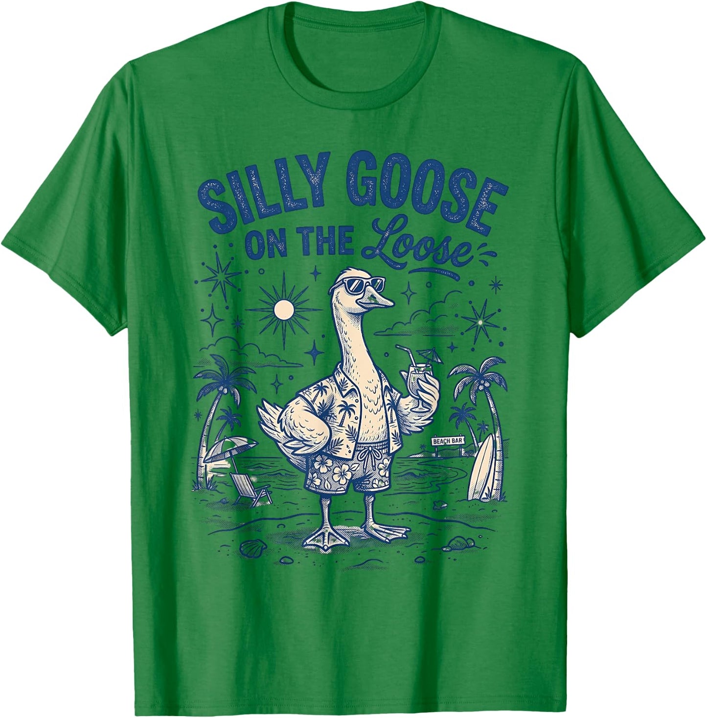 Silly Goose On The Loose T-Shirt - T-Shirt | Irish Green