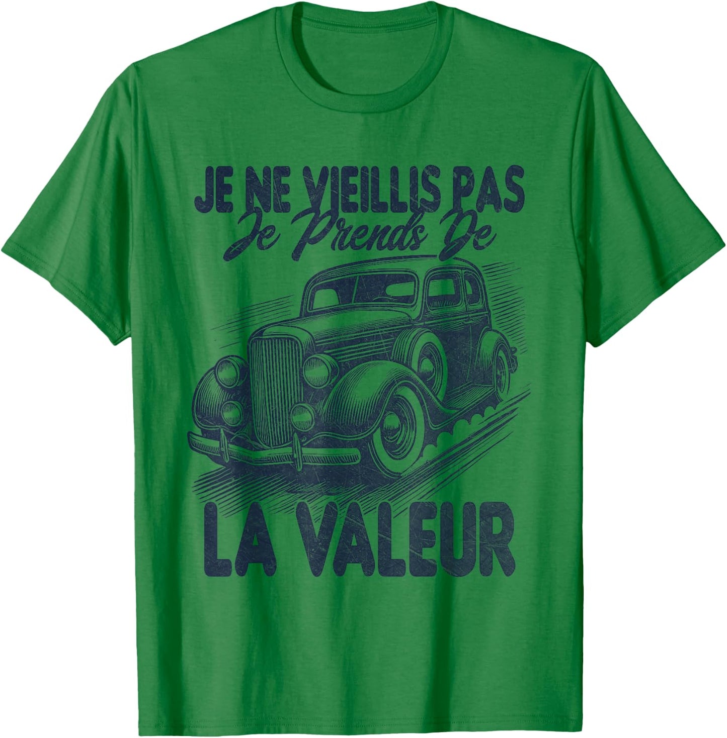 Men's Funny Funny Vintage Car , white, S T-Shirt - T-Shirt | Irish Green