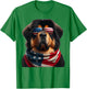Tibetan Mastiff Dog 4th Of July American Independence Day T-Shirt - T-Shirt | Irish Green