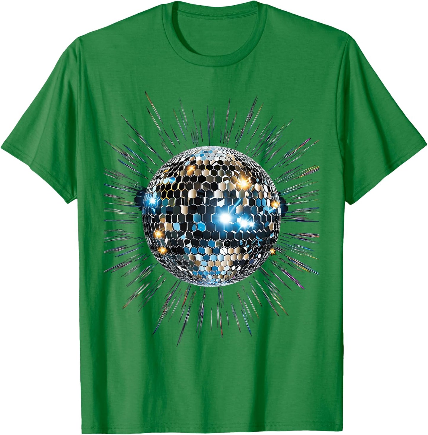 Discoball Vintage Retro House Disco Ball Cool Party , White T-Shirt - T-Shirt | Irish Green