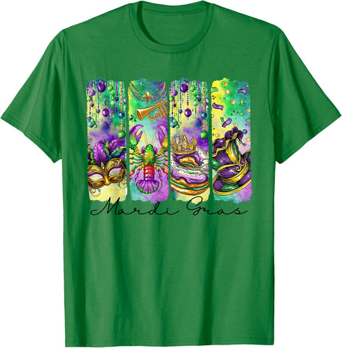 Mardi Gras Fleur De Lis Mask King Cake Crawfish Louisiana