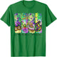 Mardi Gras Fleur De Lis Mask King Cake Crawfish Louisiana T-Shirt - T-Shirt | Irish Green