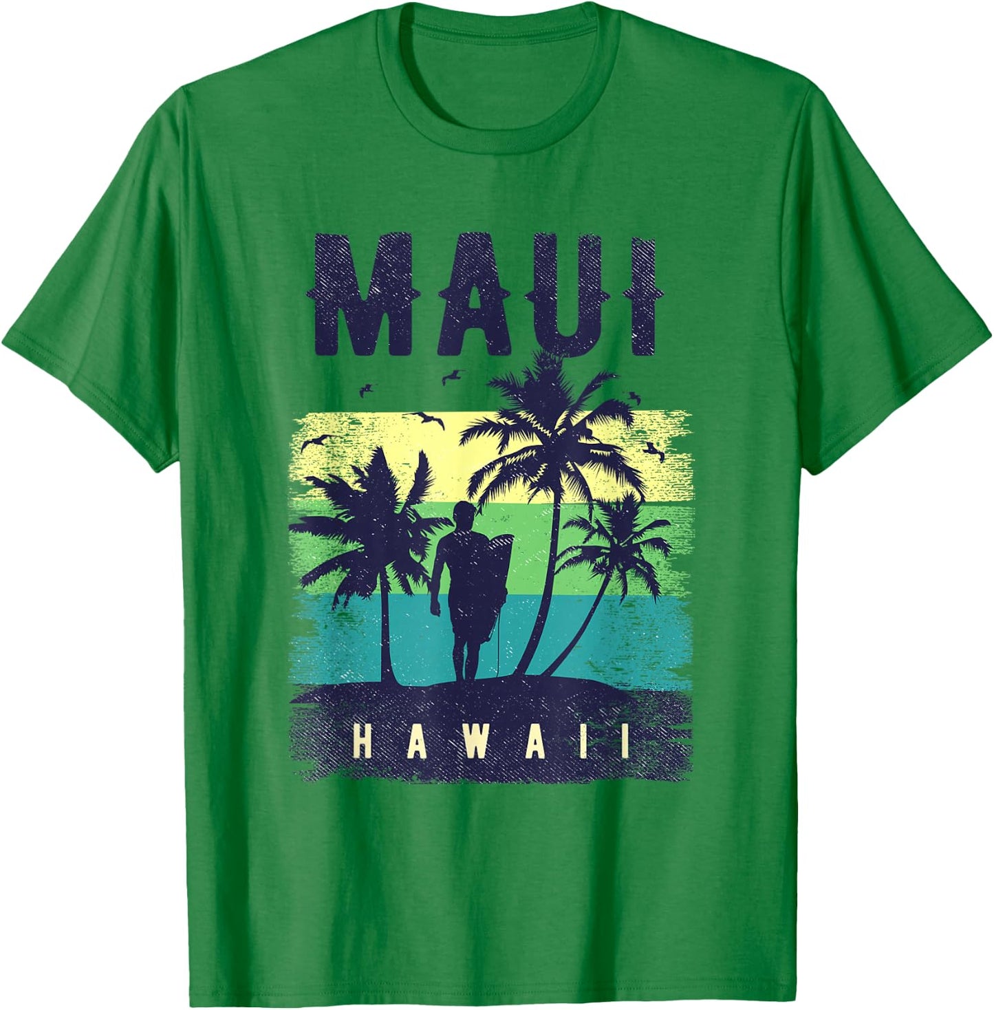 Maui Hawaii Shirt Herren Maui Surfer Damen Maui T-Shirt - T-Shirt | Irish Green
