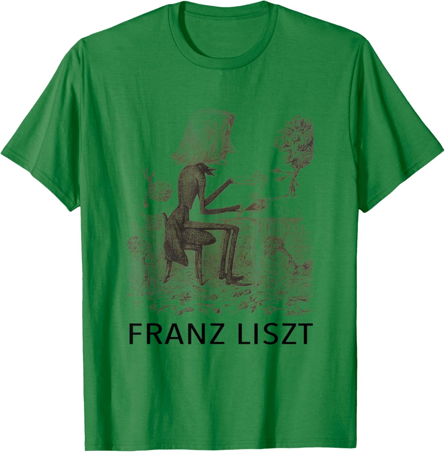 Franz Liszt T Shirt T-Shirt - T-Shirt | Irish Green