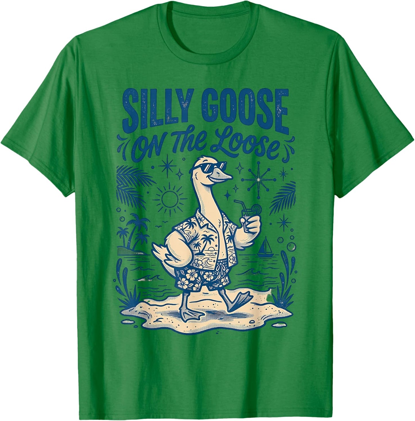 Silly Goose On The Loose T-Shirt - T-Shirt | Irish Green