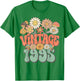 Vintage 1995 Floral Hippie Groovy Daisy Flower 30th Birthday T-Shirt - T-Shirt | Irish Green