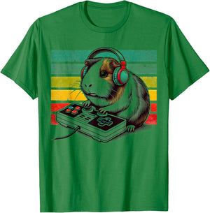 Guinea Pig Gamer - Video Gaming Animal Rodent Lover T-Shirt - T-Shirt | Irish Green