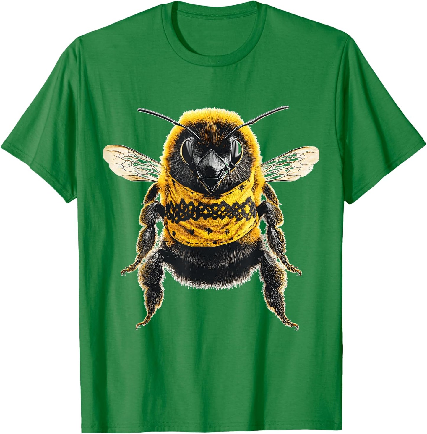Bee Animal Motif Art Bee T-Shirt - T-Shirt | Irish Green