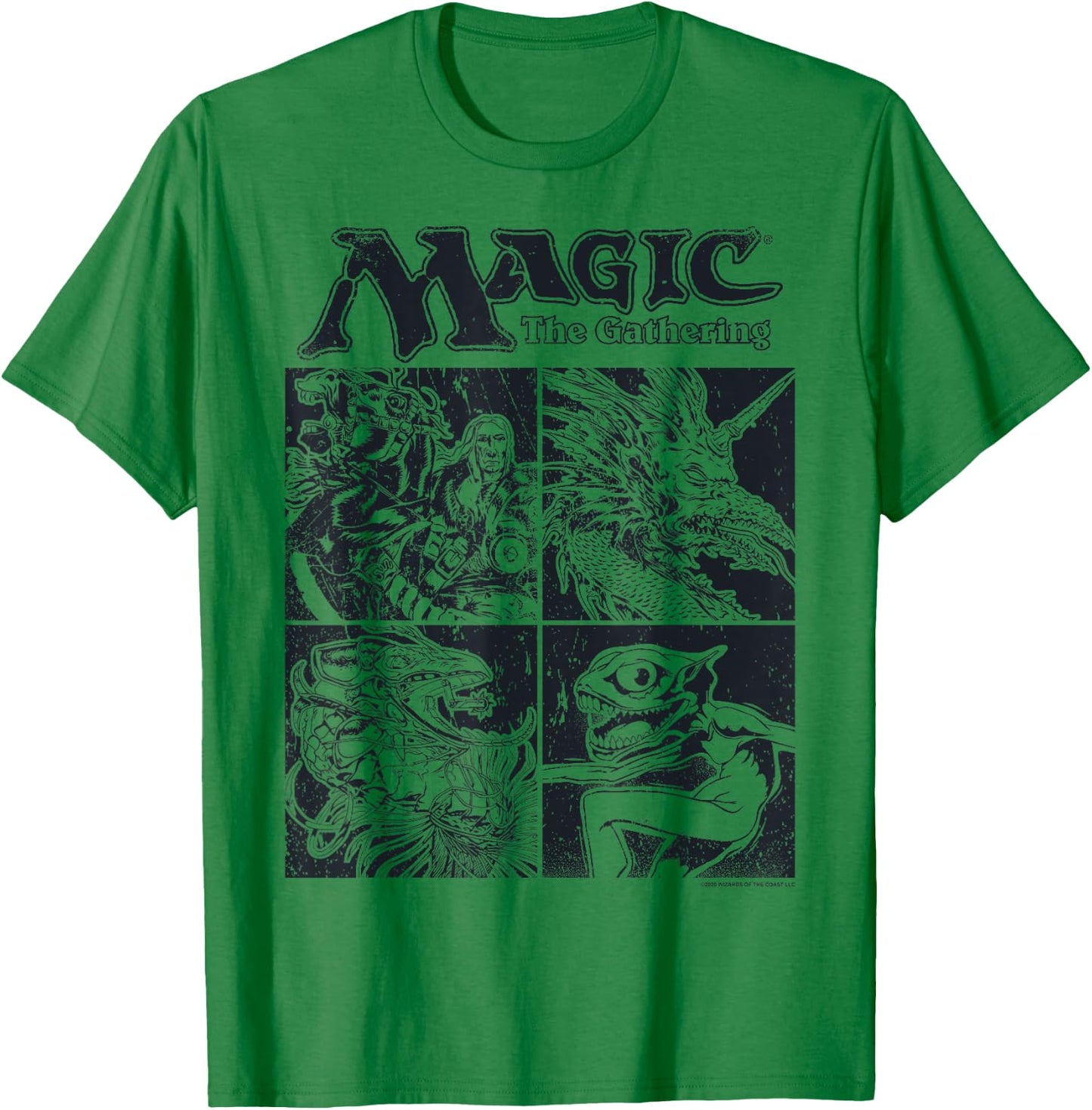 Magic: The Gathering Creature Box Up , white, S T-Shirt - T-Shirt | Irish Green