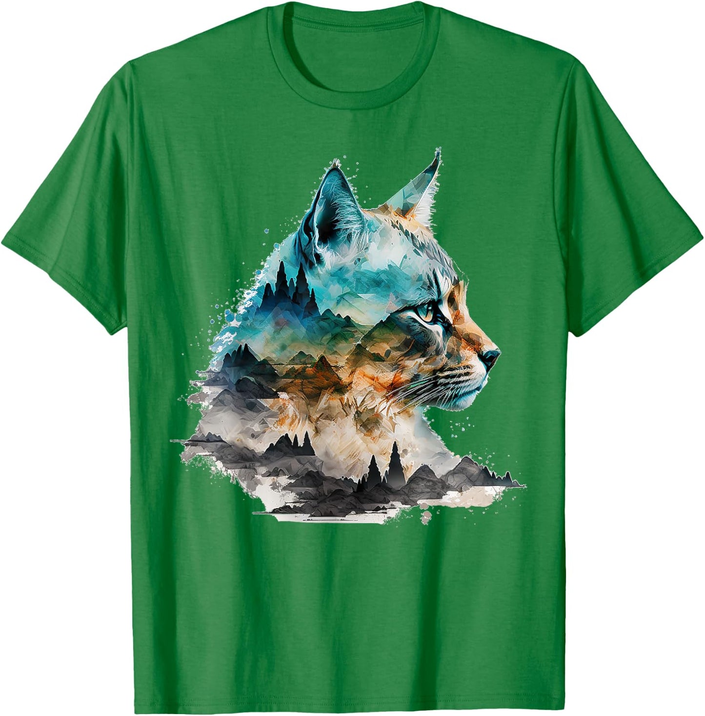 Cat Animal Lover Animal Cat Women Kids T-Shirt - T-Shirt | Irish Green