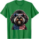 Portuguese Water Dog American 4th Of July Incependence Day T-Shirt - T-Shirt | Irish Green