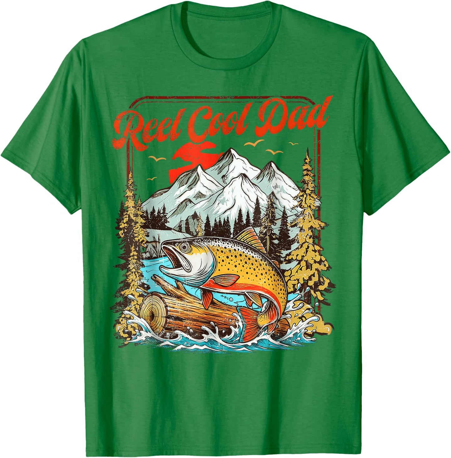 Reel Cool Dad Father's Day T-Shirt - T-Shirt | Irish Green