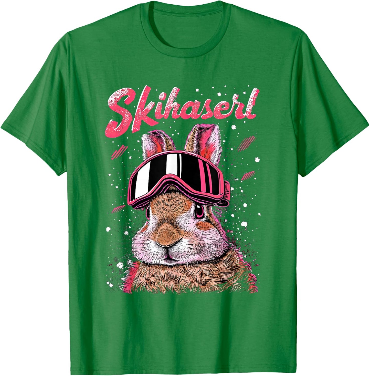 Skihaserl Apres Ski Haserl Skier Winter Women's , pink T-Shirt - T-Shirt | Irish Green