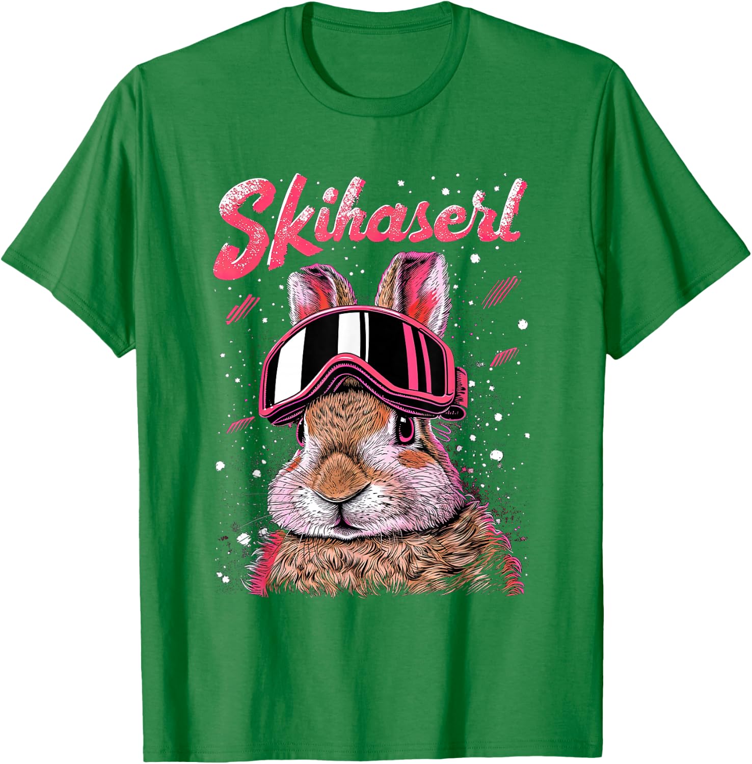 Skihaserl Apres Ski Haserl Skier Winter Women's , pink T-Shirt - T-Shirt | Irish Green