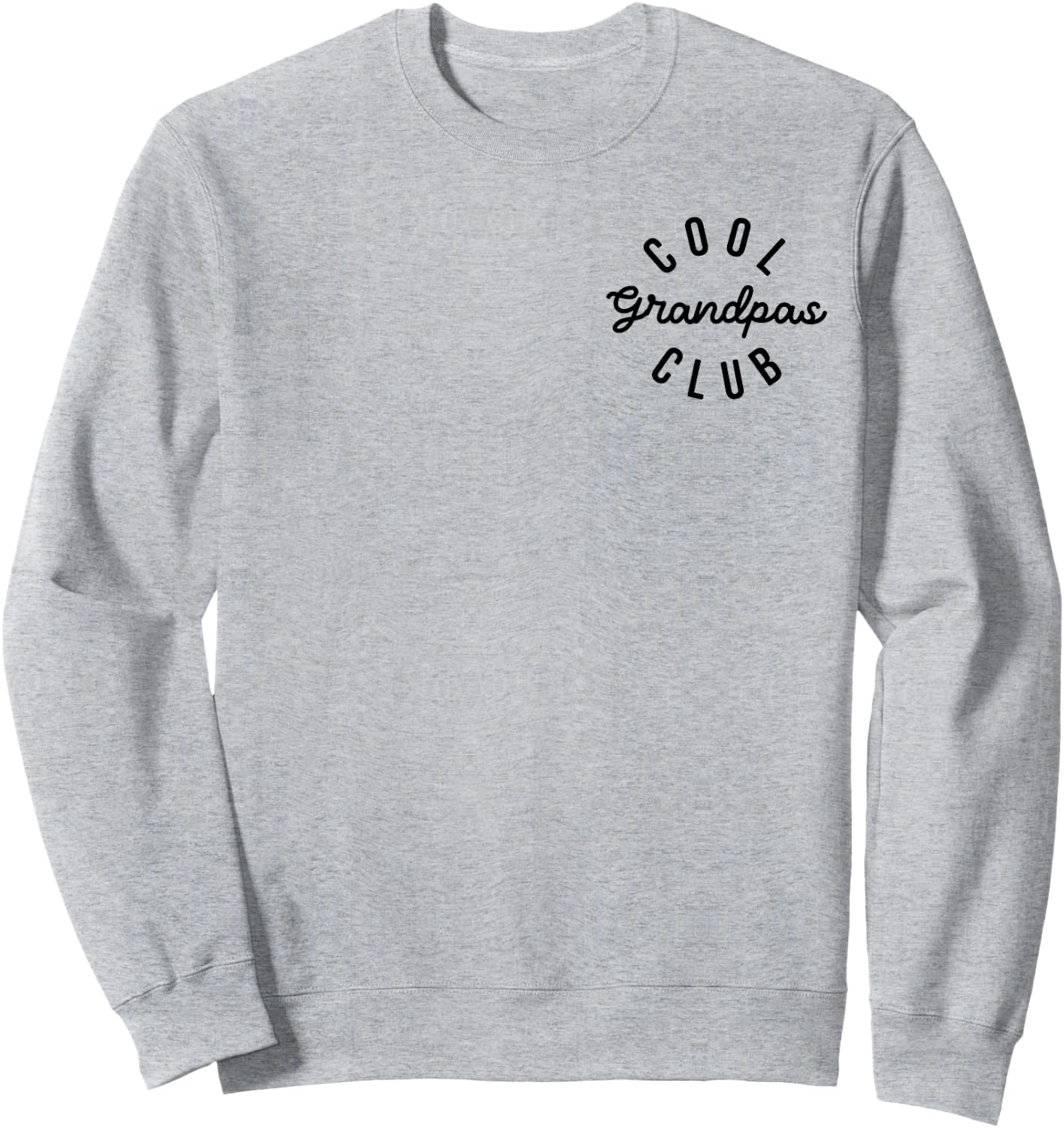 Cool Grandpas Club Father's Day New Grandfather Announcement Sweatshirt - Sweatshirt | Ash