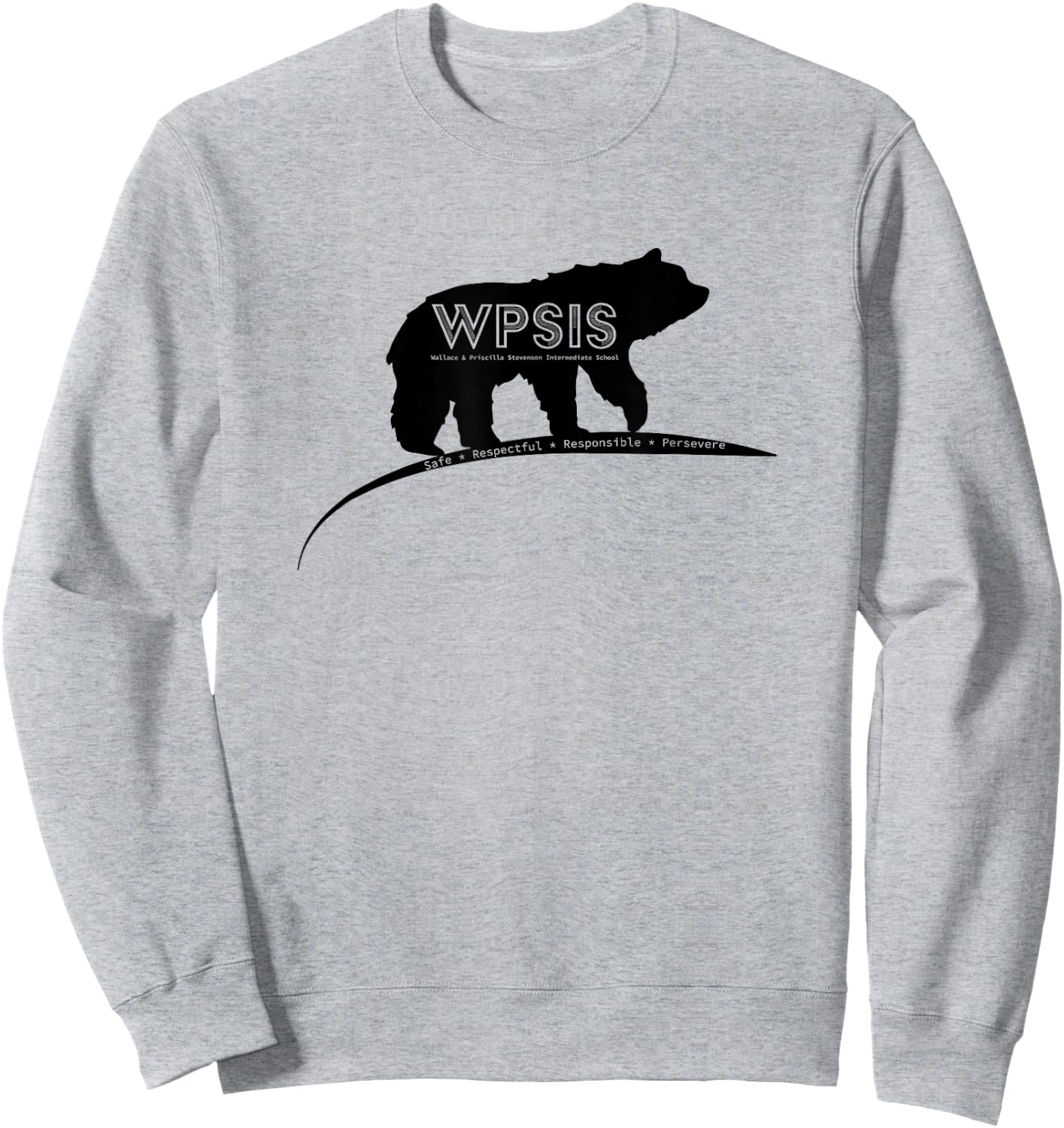 WPSIS Bear Sweatshirt - Sweatshirt | Ash