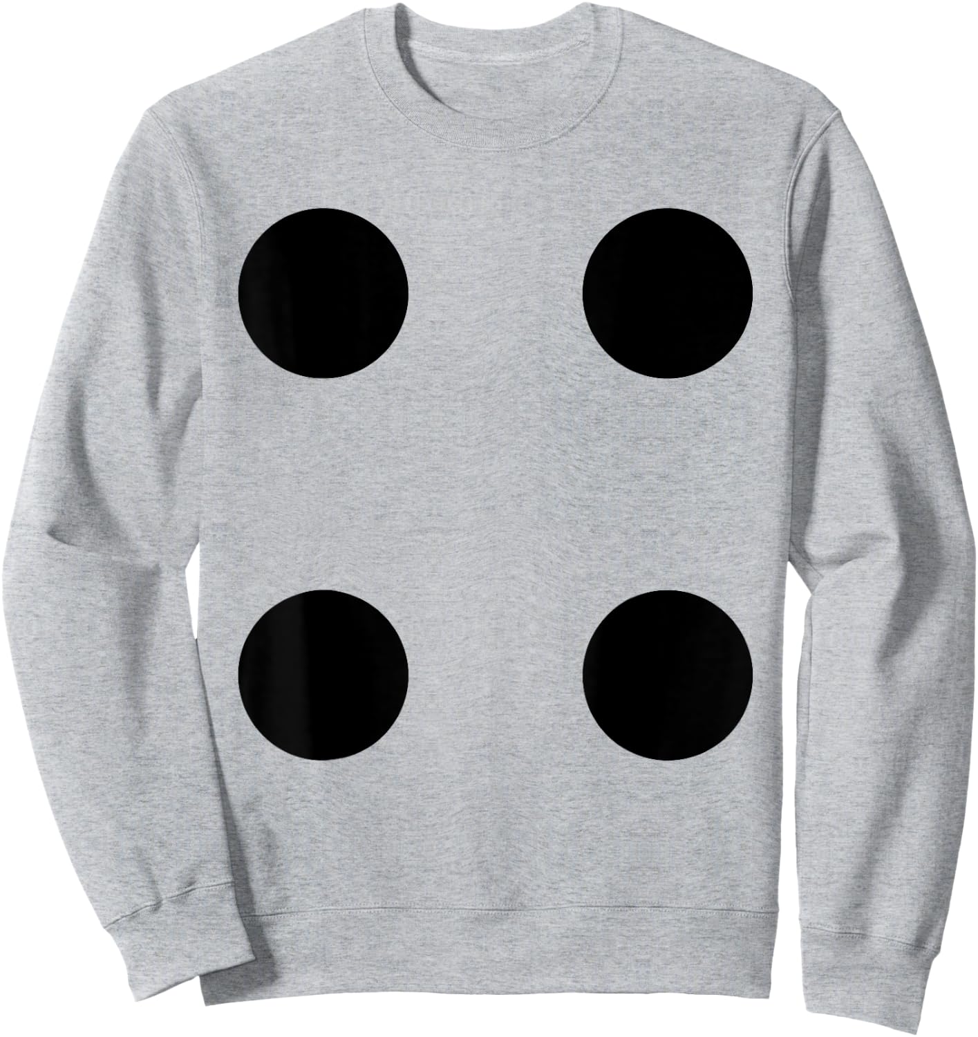 Human Dice Number 4 Group Matching Halloween Costume Family Sweatshirt - Sweatshirt | Ash