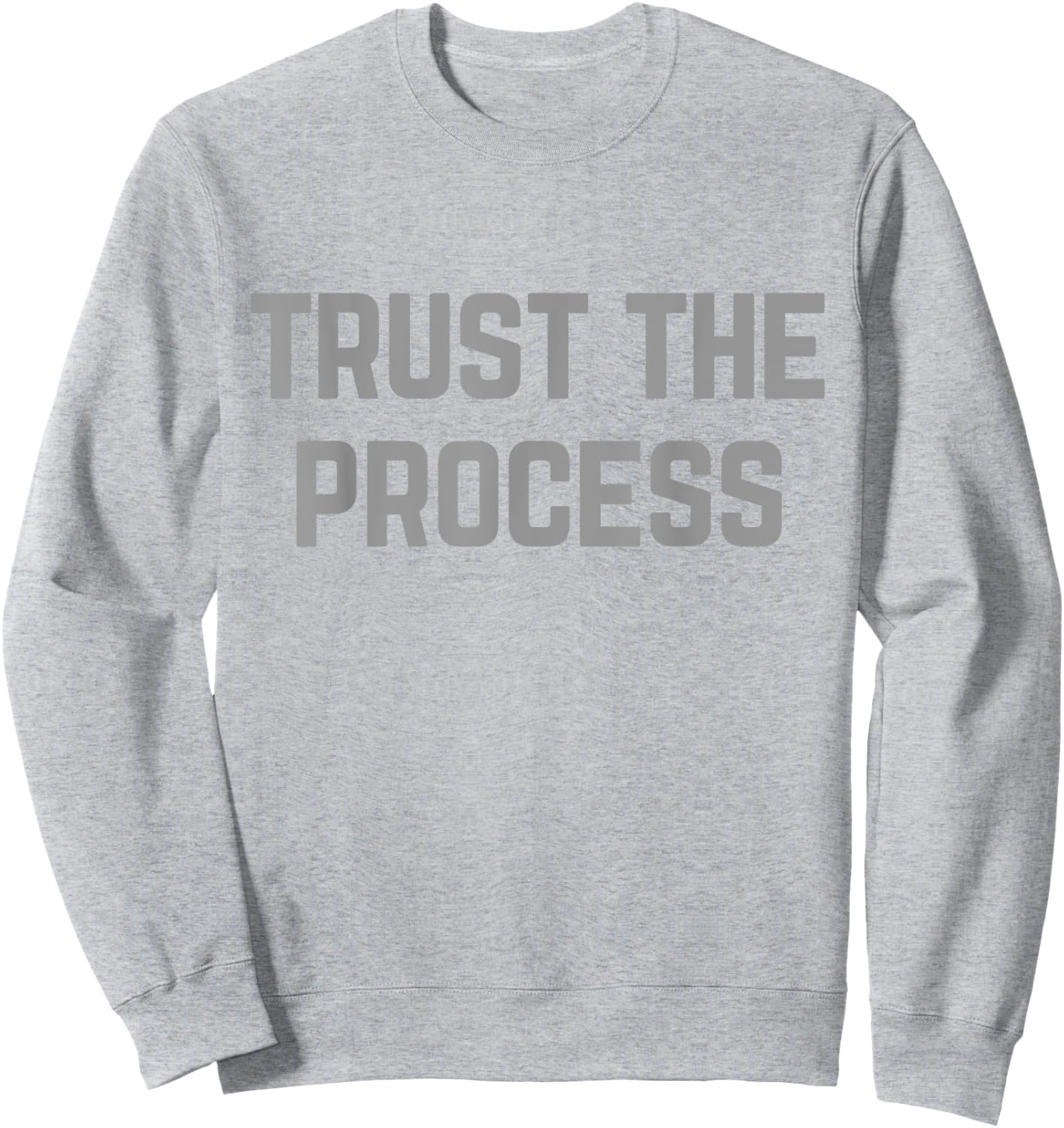 TRUST THE PROCESS Workout Shirt Sweatshirt - Sweatshirt | Ash