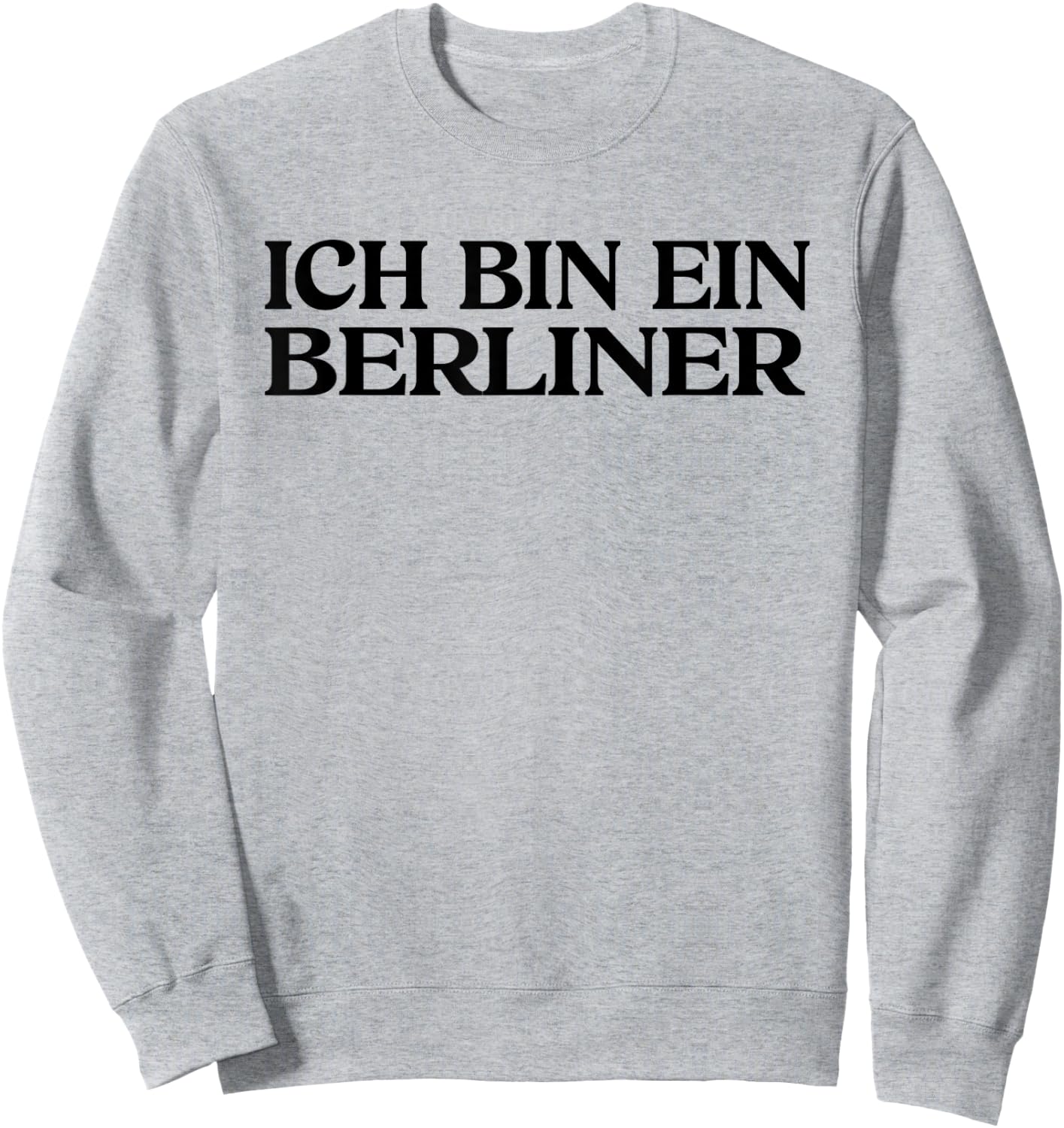 with German Text "Ich bin ein Berlin, gray Sweatshirt - Sweatshirt | Ash