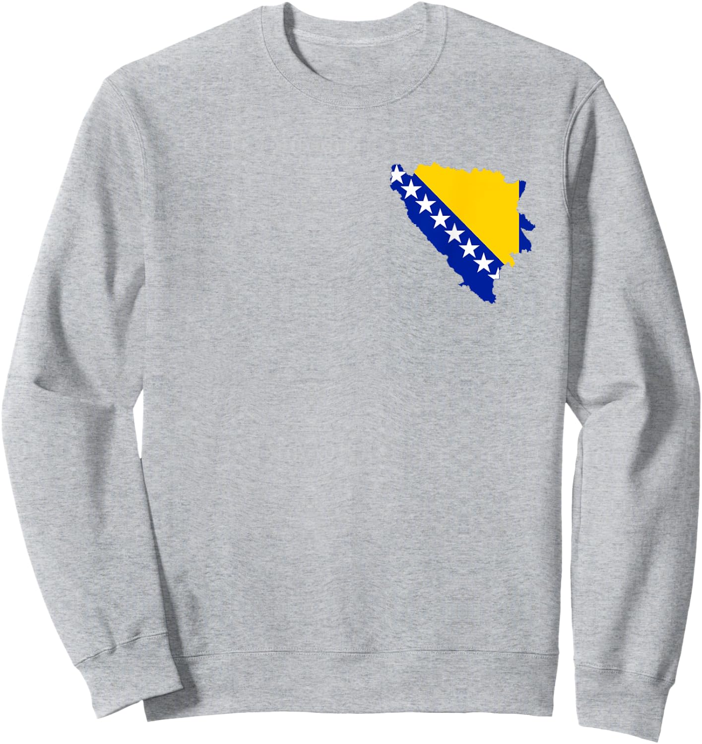 Bosnien Flagge Bosnische Farben Sarajevo Frauen Männer BIH Sweatshirt - Sweatshirt | Ash