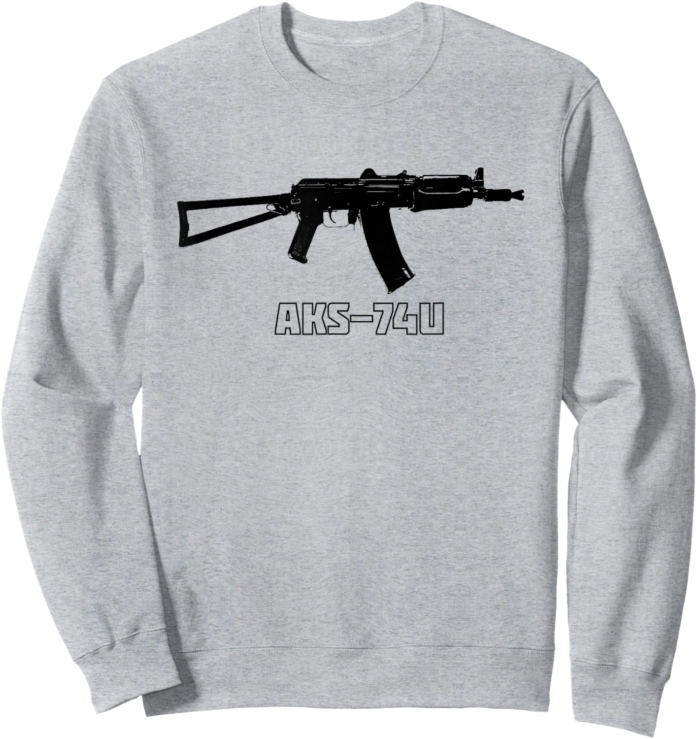 AKS-74U Krinkov Hemd Krinkov AK-47 AK-74 Krink Sweatshirt - Sweatshirt | Ash