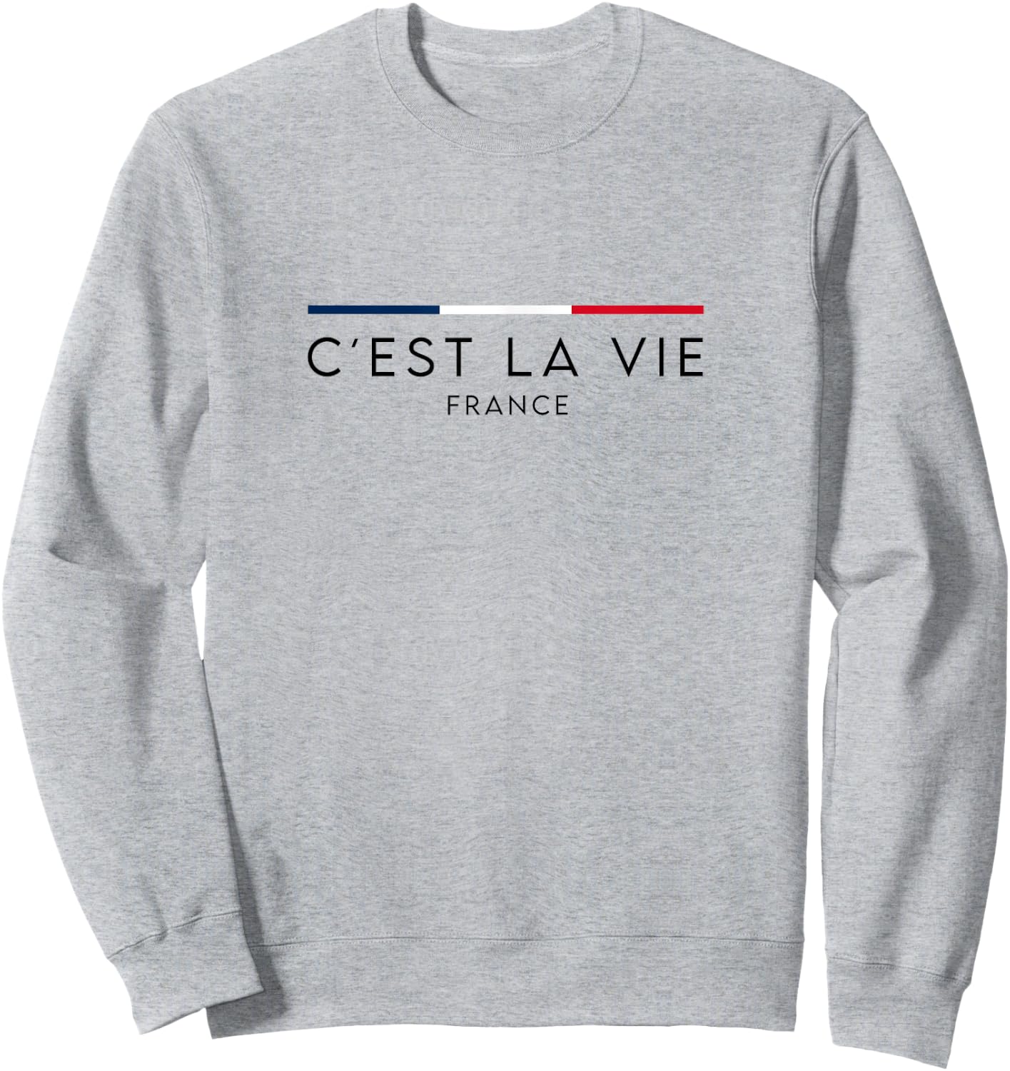 C'est la vie - Trikolore: Frankreich Nationalfarben - Herren - Weiß - S Sweatshirt - Sweatshirt | Ash
