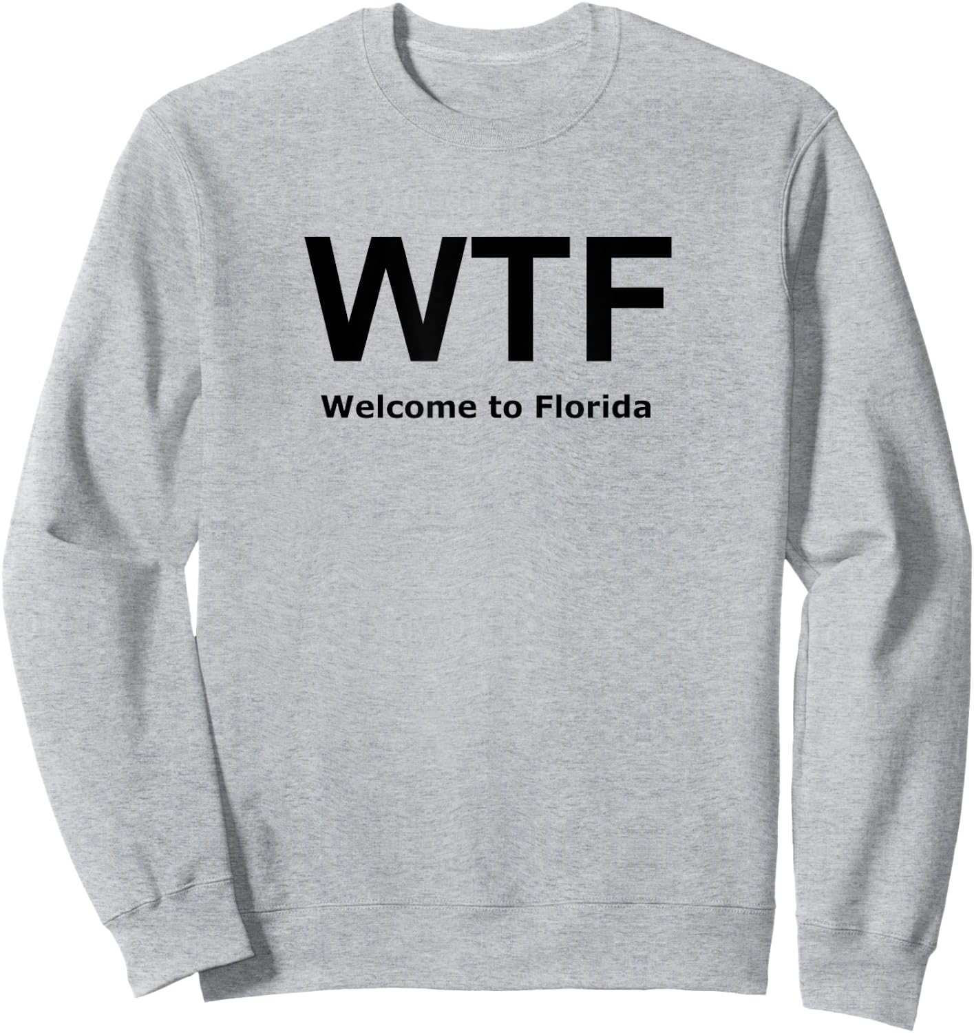 Welcome to Florida WTF Funny Novelty Sweatshirt - Sweatshirt | Ash