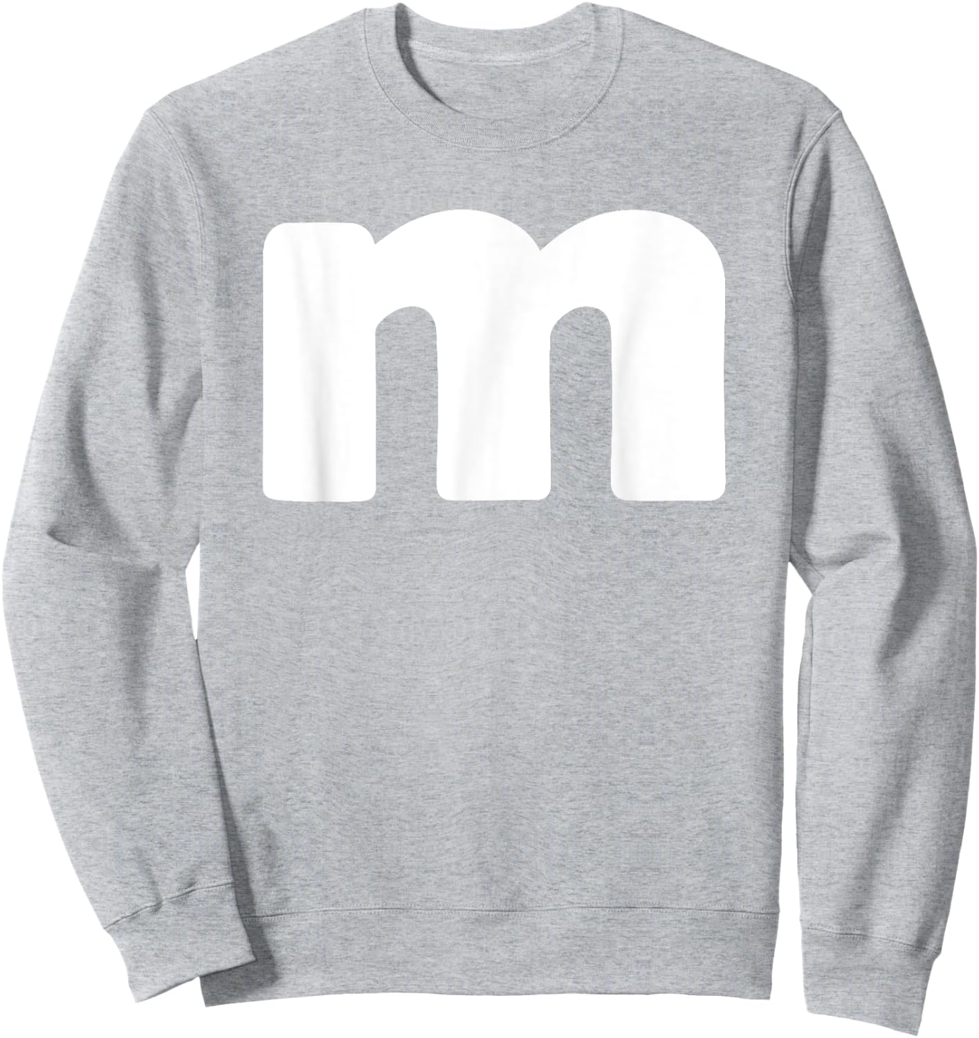 Funny Letter M Groups Halloween Team easy lazy Sweatshirt - Sweatshirt | Ash