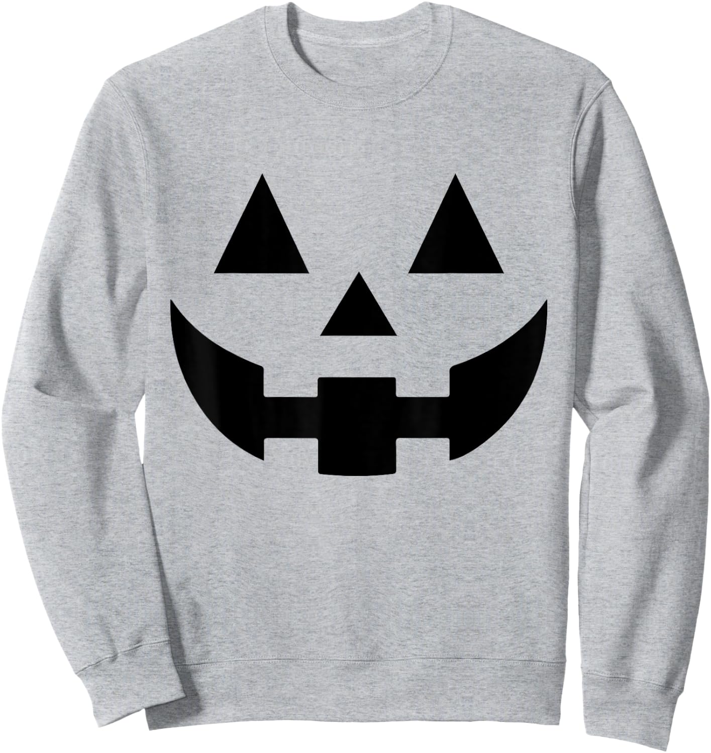 Vintage Pumpkin Face Jackolantern Jack O Lantern Halloween Sweatshirt - Sweatshirt | Ash