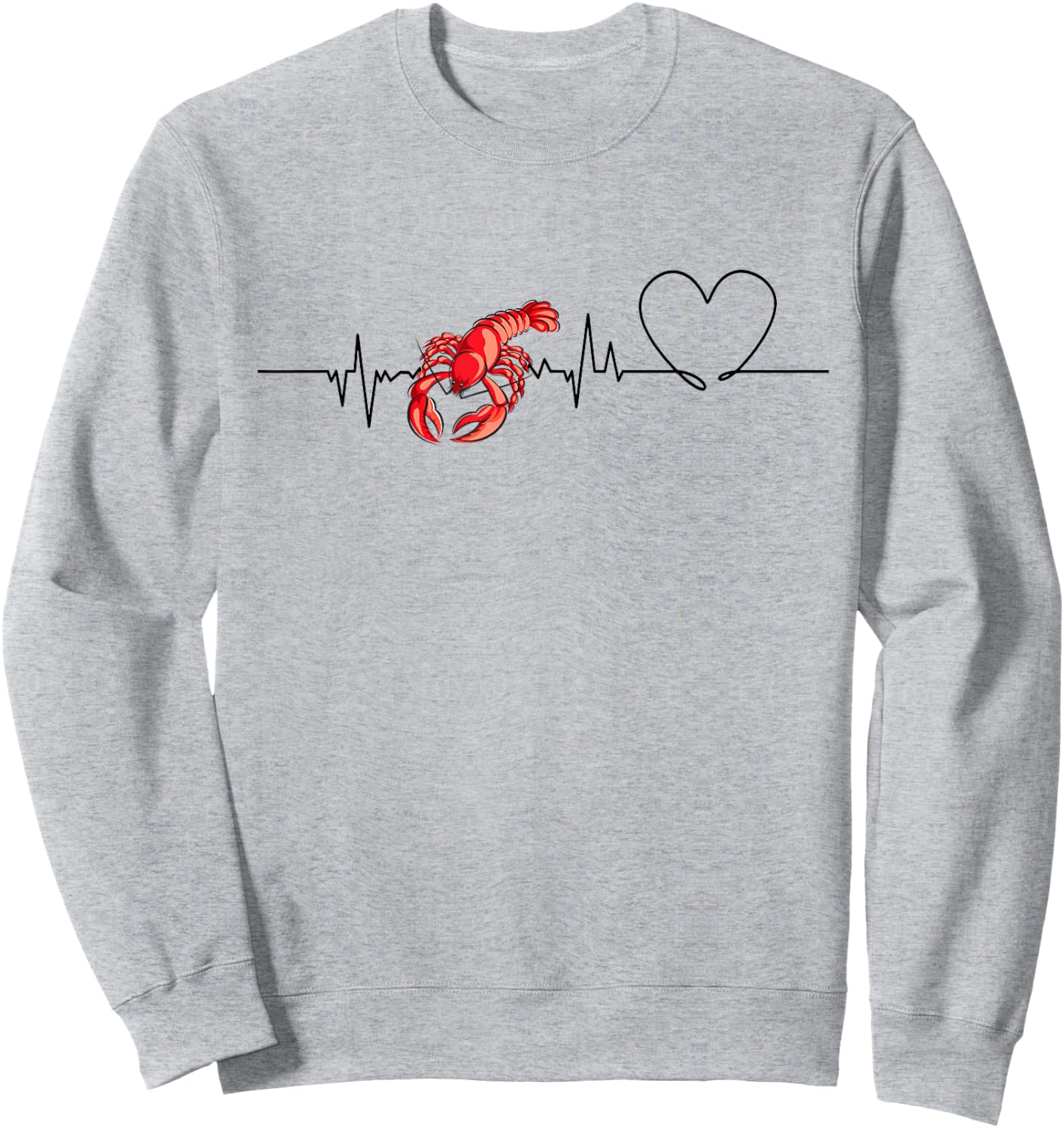 Love lobster women Shirt lobster Lovers men, kids and girls Sweatshirt - Sweatshirt | Ash