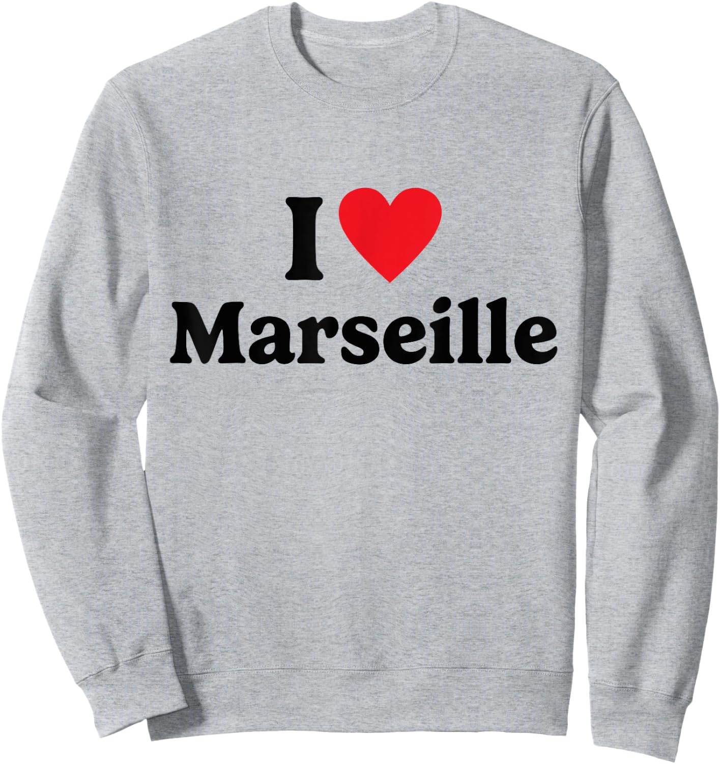 I love Marseille , white, S Sweatshirt - Sweatshirt | Ash
