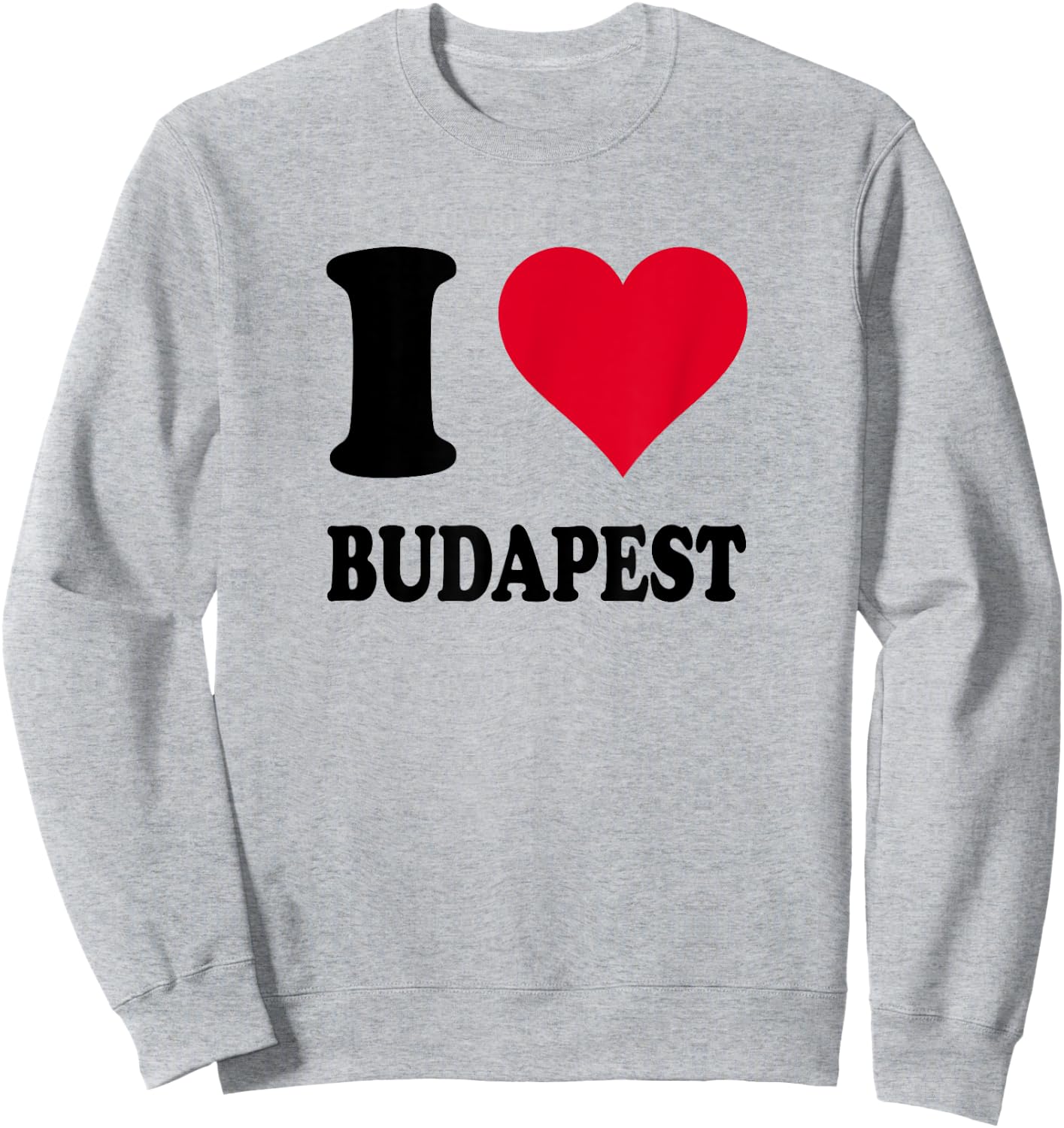 I Love Budapest , white, S Sweatshirt - Sweatshirt | Ash