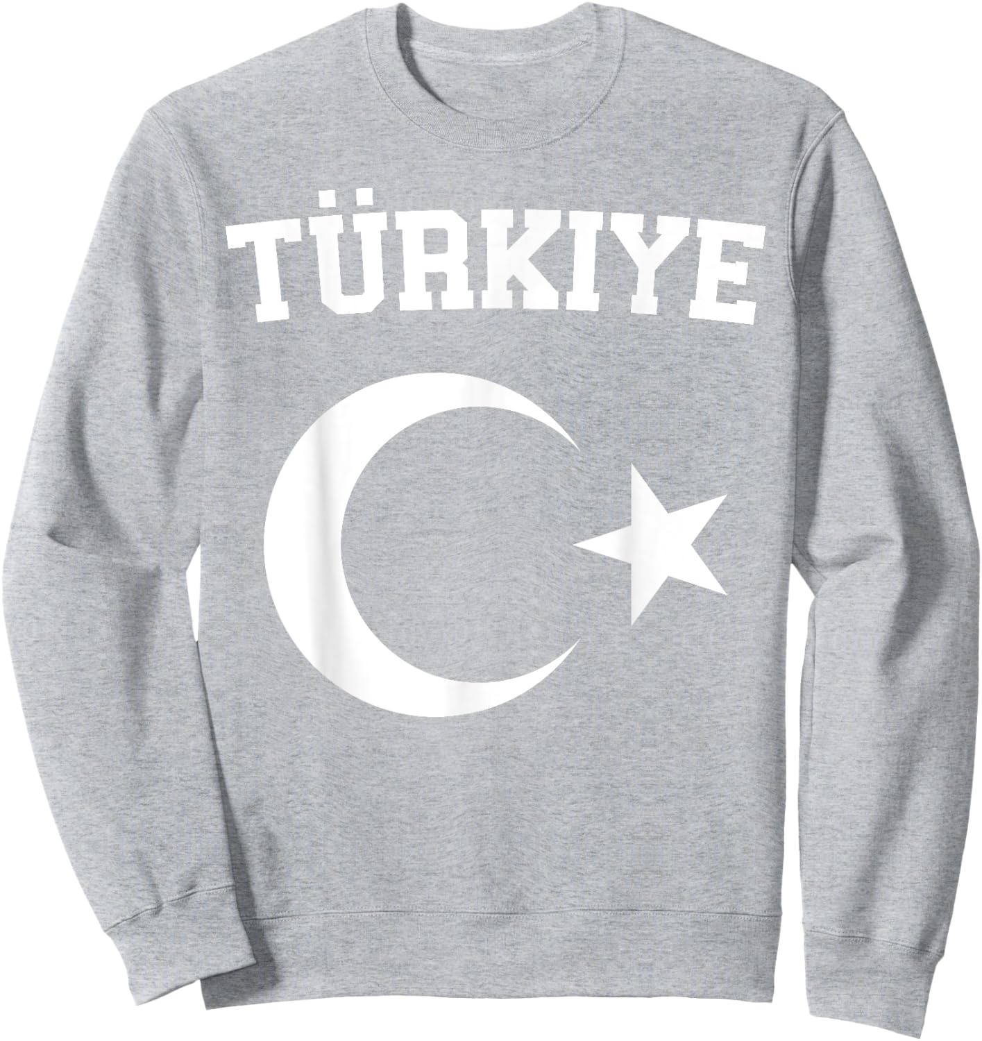 Turkish Flag Türkiye Bayragi Crescent Moon and Star Turkey , Red, S Sweatshirt - Sweatshirt | Ash