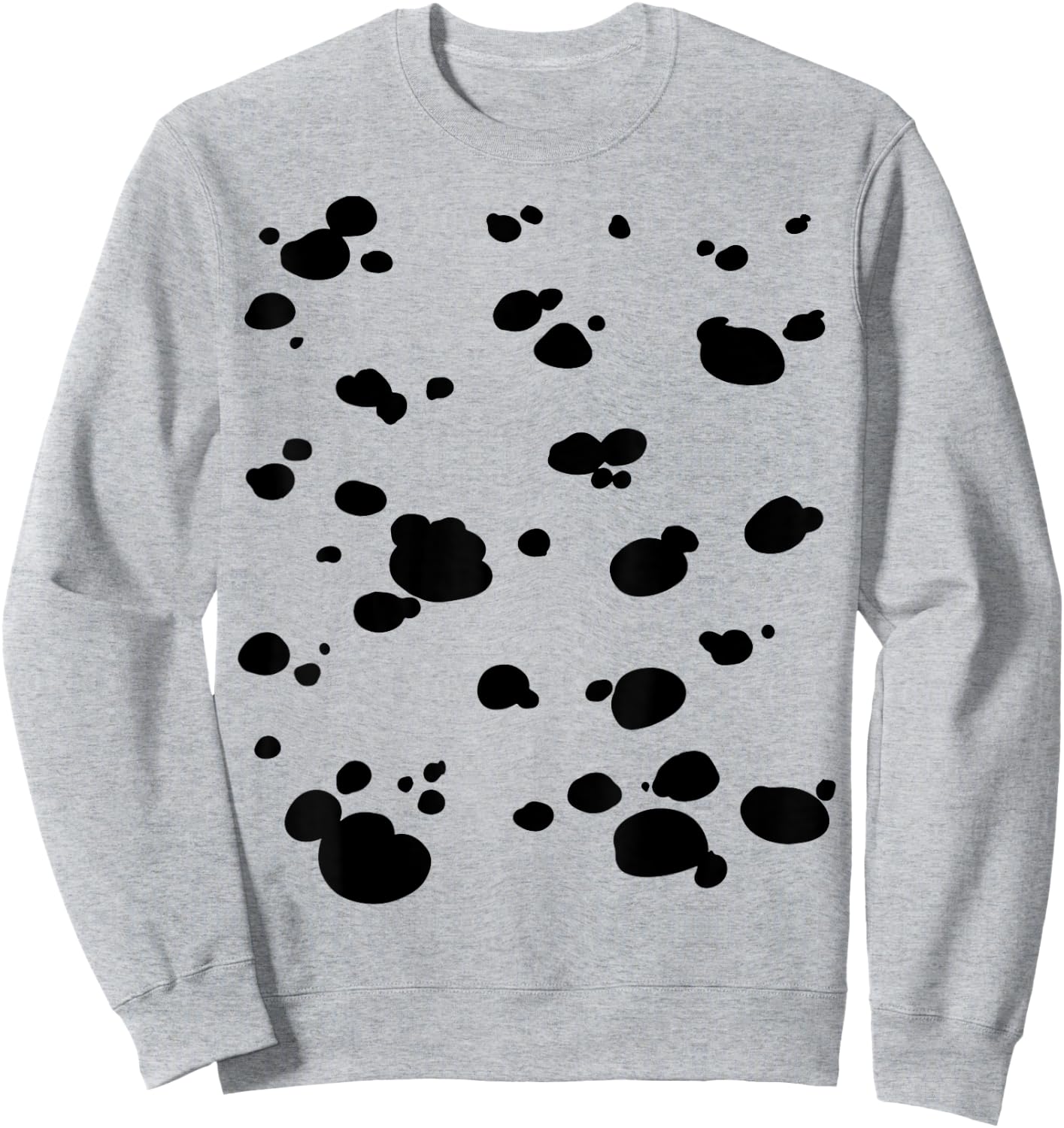 Dalmatian Dog Pattern Funny Halloween Costume Sweatshirt - Sweatshirt | Ash