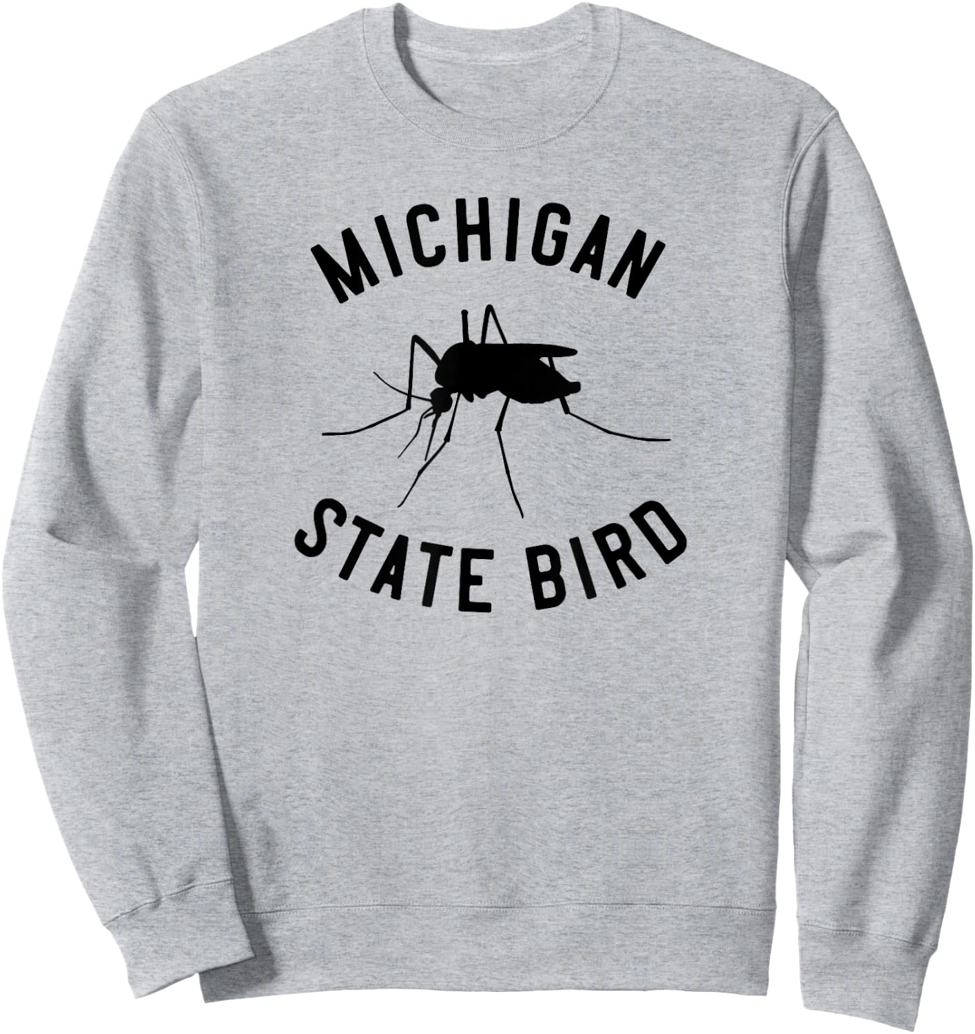 Classic Michigan Mosquito State Bird Sweatshirt - Sweatshirt | Ash