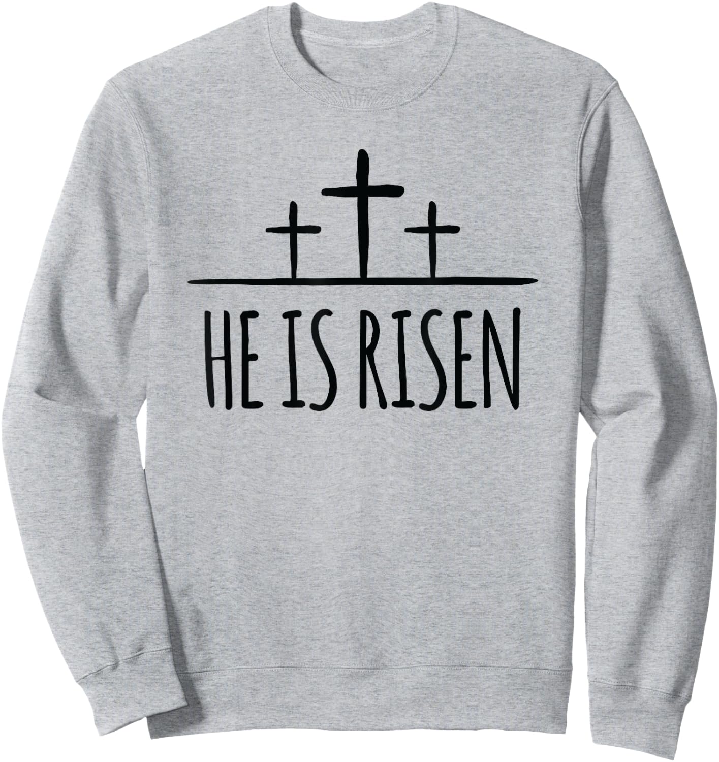 Jesus Christ Is Risen Shirt Men Women Christians Easter Sweatshirt - Sweatshirt | Ash