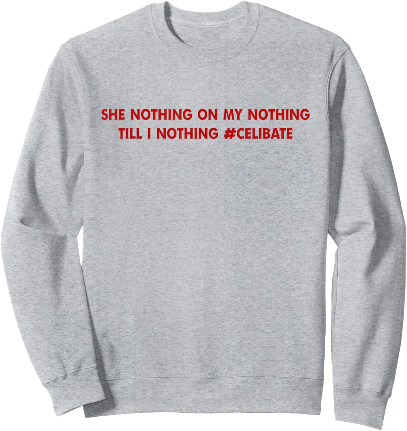 She Nothing On My Nothing Till I Nothing Celibate Sweatshirt - Sweatshirt | Ash