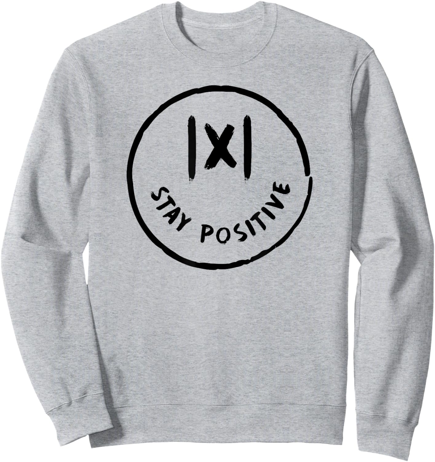 Math Positive X Funny Math Sweatshirt - Sweatshirt | Ash
