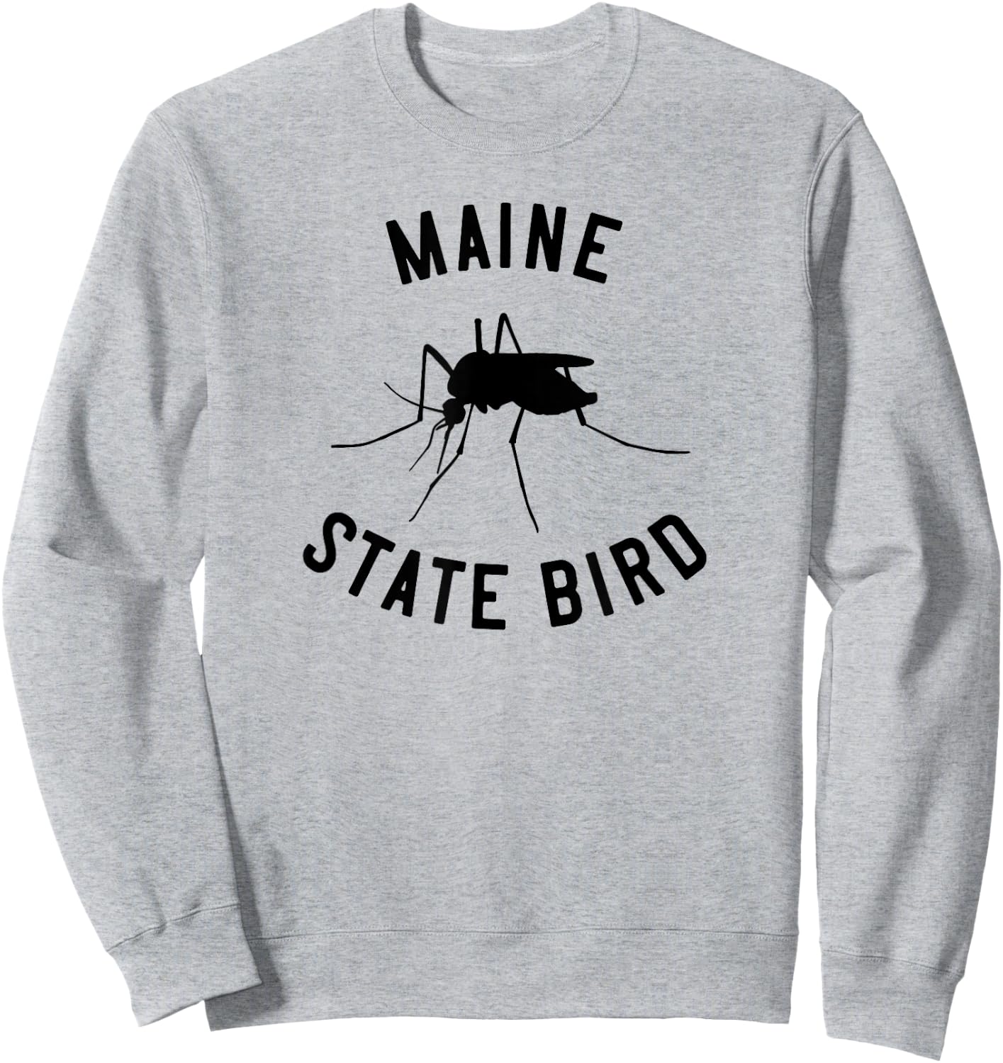 Classic Maine Mosquito State Bird Sweatshirt - Sweatshirt | Ash
