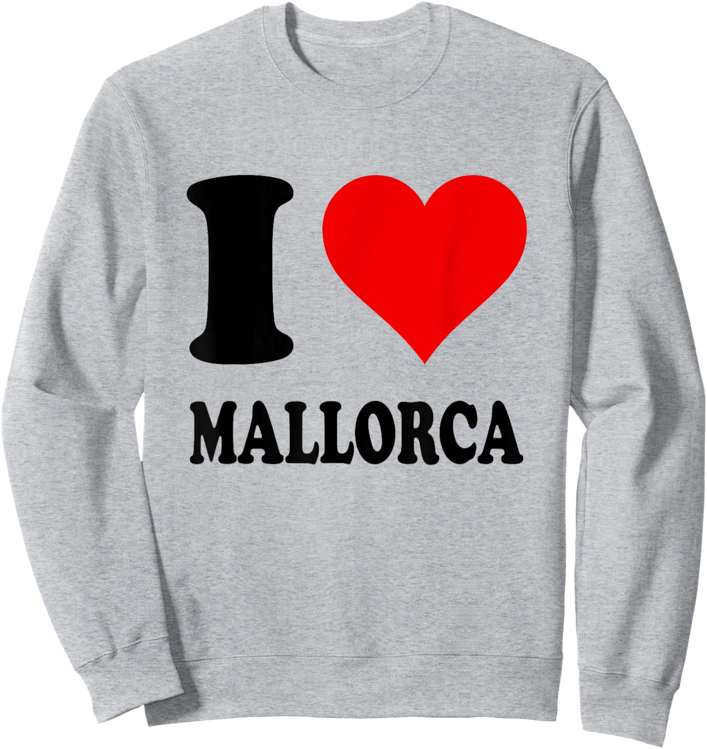 with "I Love Mallorca" Motif, White Sweatshirt - Sweatshirt | Ash